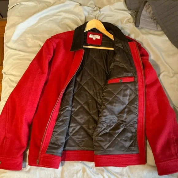 J. Crew Wallace And Barnes Wool Jacket LARGE Work Jacket - Picture 4 of 5